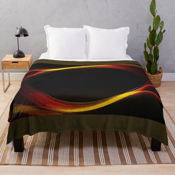Item preview, Elegant Golden Ribbon Waves Abstract Black Luxury Wallpaper Art designed and sold by iiwart.