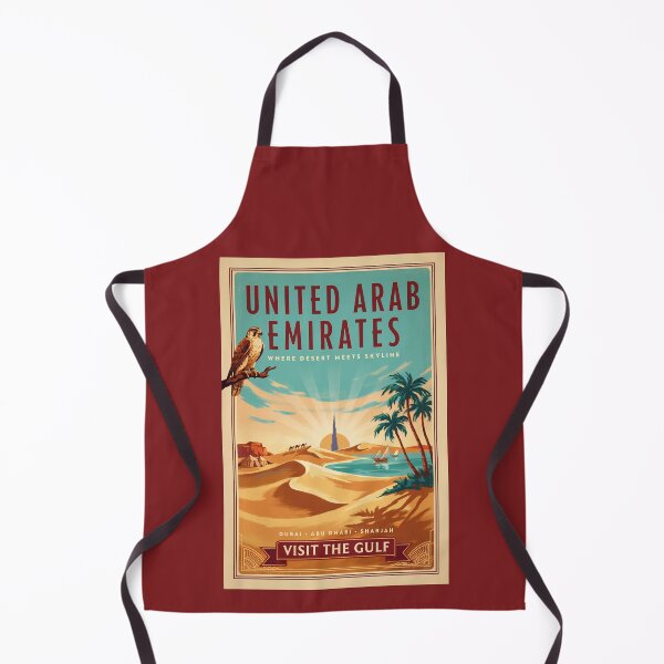 Item preview, UAE Dubai Falcon Desert Illustration Travel Art Vintage designed and sold by KrisSidDesigns.