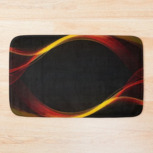 Item preview, Elegant Golden Ribbon Waves Abstract Black Luxury Wallpaper Art designed and sold by iiwart.