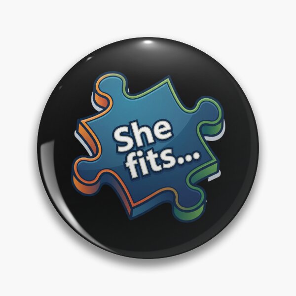 Item preview, She Belongs Interlocking Component Graphic Art designed and sold by Tsugraf Designs.
