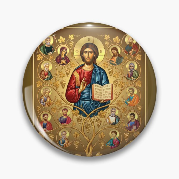 Item preview, Christ the True Vine, Christ the Tree of Life, Orthodox icon designed and sold by orthodox-icon.