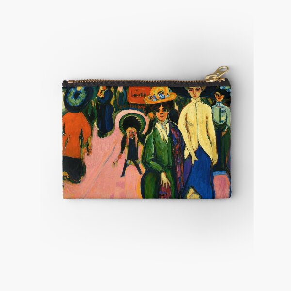 Item preview, Ernst Ludwig Kirchner - Street, Dresden - Expressionist Street Scene Painting for Vintage Art Collectors designed and sold by RickE.