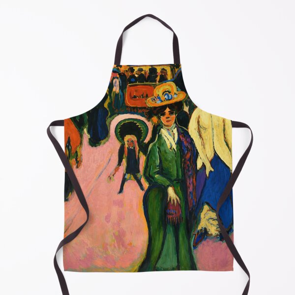 Item preview, Ernst Ludwig Kirchner - Street, Dresden - Expressionist Street Scene Painting for Vintage Art Collectors designed and sold by RickE.