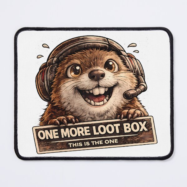 Item preview, One More Loot Box This Is The One Funny Gamer Beaver designed and sold by DryHumorPrints.