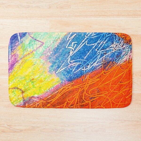 Item preview, abstract in orange and blue designed and sold by Tereza Pilar  Art.