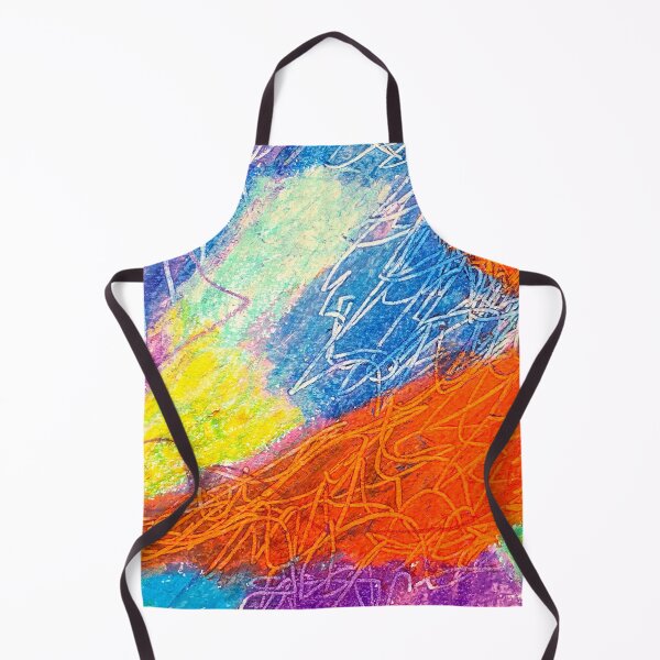 Item preview, abstract in orange and blue designed and sold by Tereza Pilar Art.