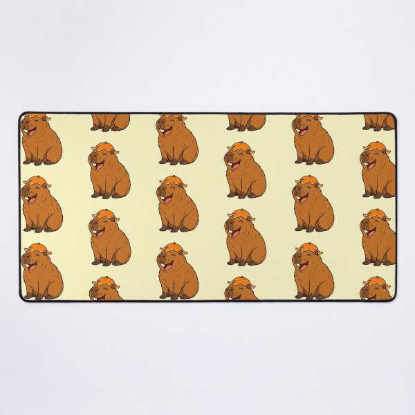 Item preview, Cute Happy Capybara Character Wearing Orange Peel Hat designed and sold by GiggleTime.