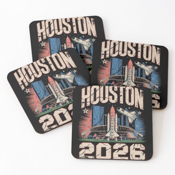 Item preview, Houston 2026 Space Shuttle Football T-Shirt V11 designed and sold by DarylWelsh2024.
