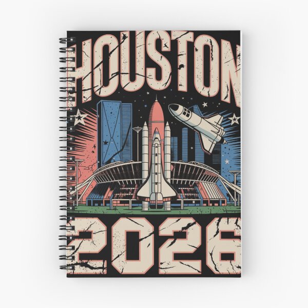 Item preview, Houston 2026 Space Shuttle Football T-Shirt V11 designed and sold by DarylWelsh2024.
