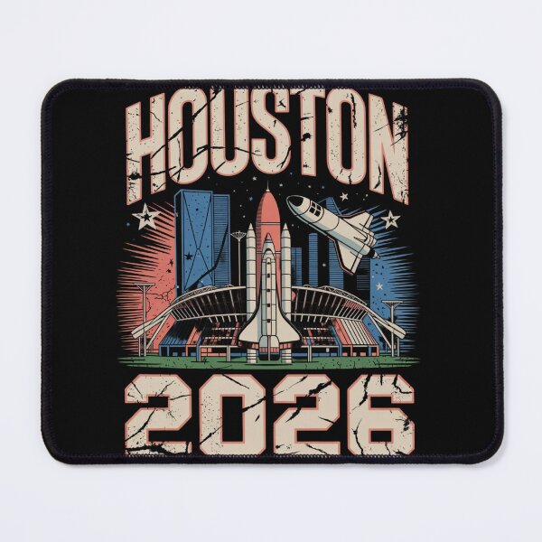 Item preview, Houston 2026 Space Shuttle Football T-Shirt V11 designed and sold by DarylWelsh2024.