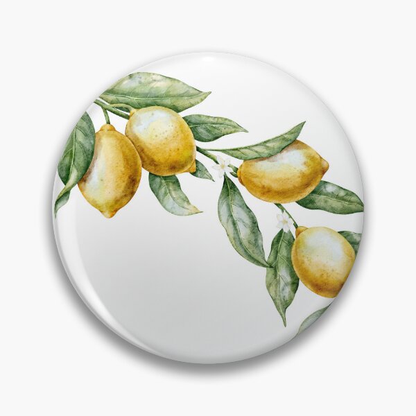 Item preview, Watercolor Lemon Branch Mediterranean Style designed and sold by Alisles.