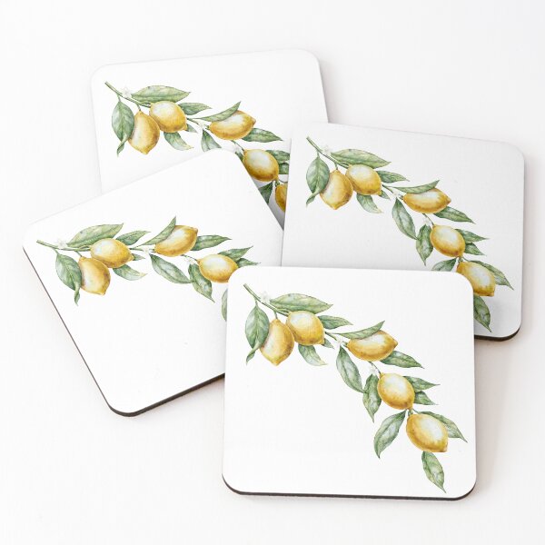 Item preview, Watercolor Lemon Branch Mediterranean Style designed and sold by Alisles.