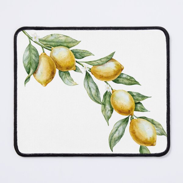 Item preview, Watercolor Lemon Branch Mediterranean Style designed and sold by Alisles.