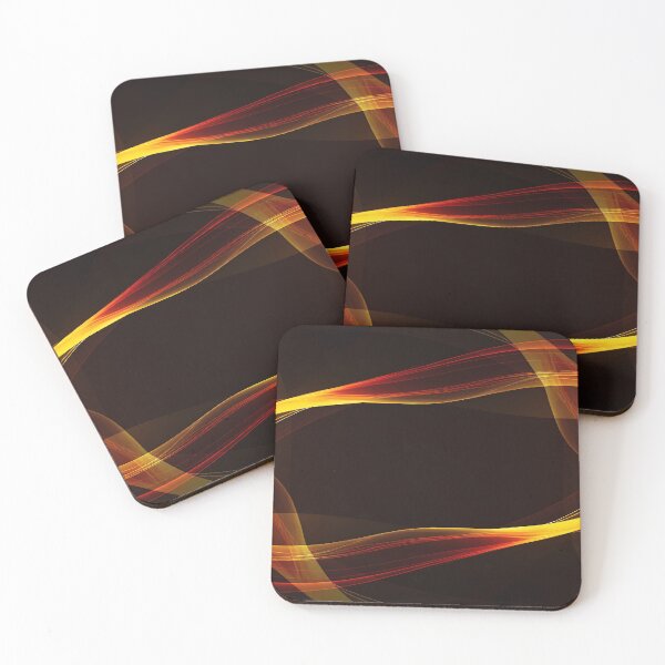 Item preview, Abstract Golden Light Trails on Dark Background Futuristic Motion Artwork designed and sold by iiwart.