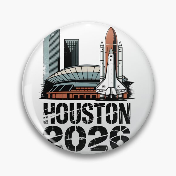 Item preview, Houston 2026 Space Shuttle Football T-Shirt V12 designed and sold by DarylWelsh2024.