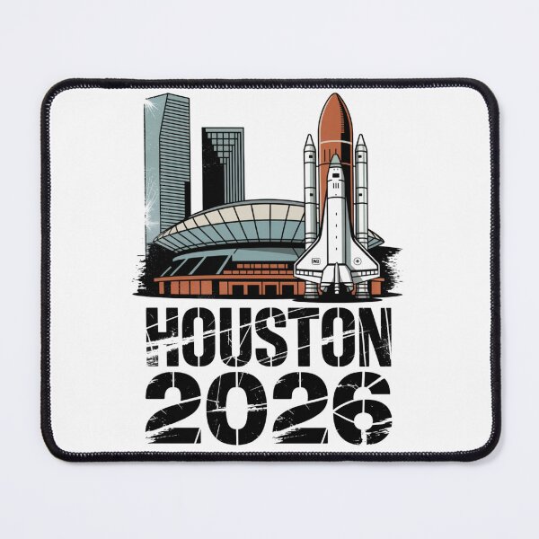 Item preview, Houston 2026 Space Shuttle Football T-Shirt V12 designed and sold by DarylWelsh2024.
