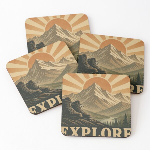 Item preview, Explore More Vintage Mountain Hiking Retro Outdoor Adventure T-Shirt designed and sold by redblink store.