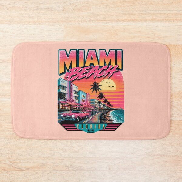 Item preview, Miami Beach Retro Sunset – Vibrant Florida Art Deco designed and sold by ABLAT-CREATIONS.