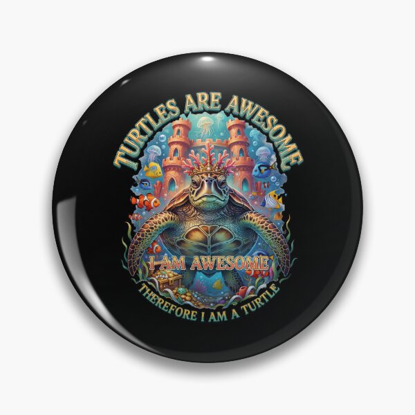 Item preview, Turtles are Awesome I am a Turtle Funny Ocean Turtle Lover Quote designed and sold by Redgiant87x.