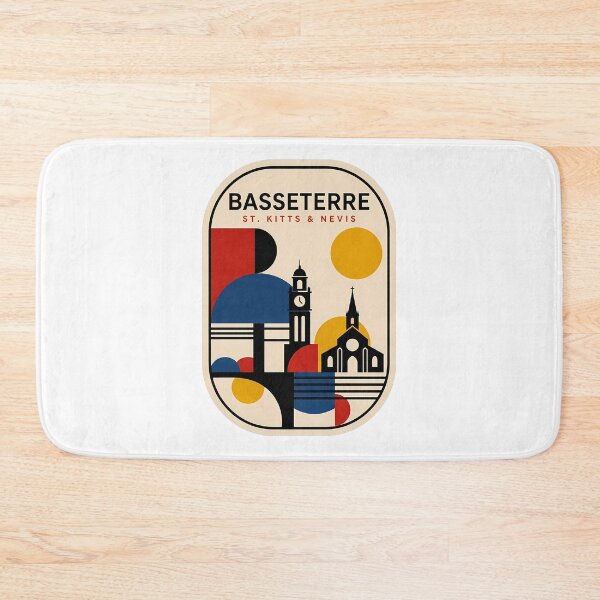 Item preview, Basseterre St Kitts and Nevis Retro Geometric Travel designed and sold by k3rstman1.