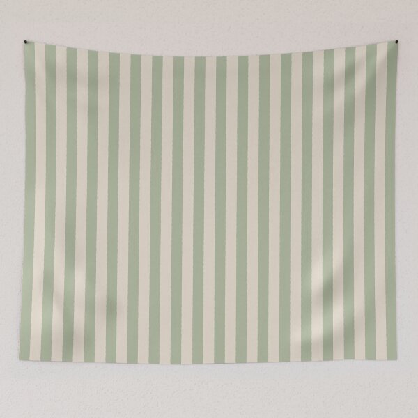 Item preview, Grandmillennial Stripe Sage Green designed and sold by susycosta.