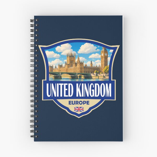 Item preview, United Kingdom Illustration Retro Badge designed and sold by KrisSidDesigns.