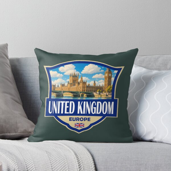 Item preview, United Kingdom Illustration Retro Badge designed and sold by KrisSidDesigns.