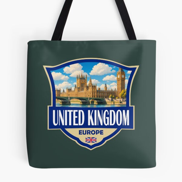Item preview, United Kingdom Illustration Retro Badge designed and sold by KrisSidDesigns.
