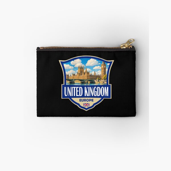 Item preview, United Kingdom Illustration Retro Badge designed and sold by KrisSidDesigns.