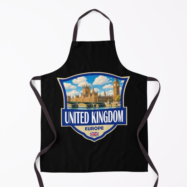 Item preview, United Kingdom Illustration Retro Badge designed and sold by KrisSidDesigns.