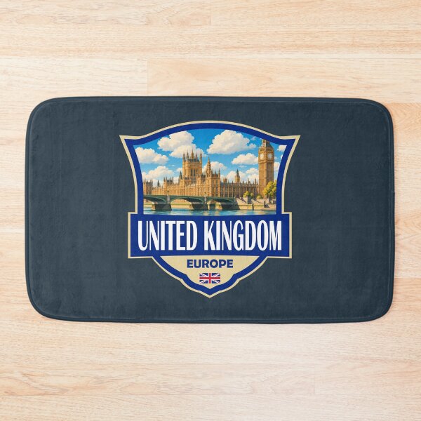 Item preview, United Kingdom Illustration Retro Badge designed and sold by KrisSidDesigns.