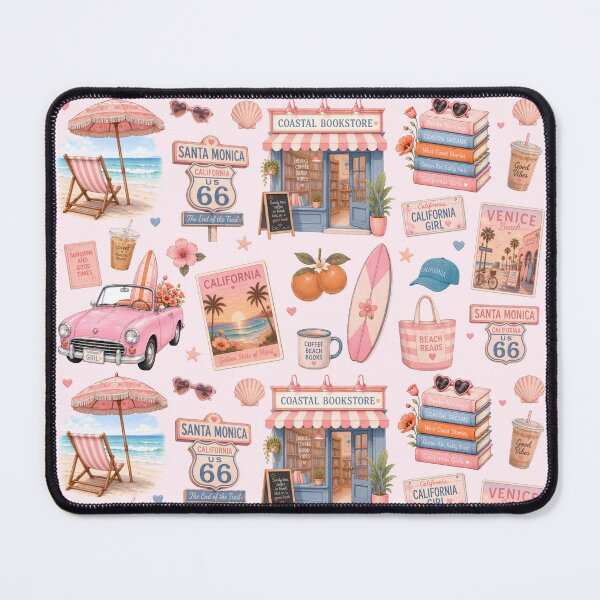 Item preview, California Summer Coastal Bookstore designed and sold by StrawberryStudio.