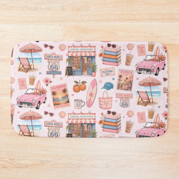Item preview, California Summer Coastal Bookstore designed and sold by StrawberryStudio.