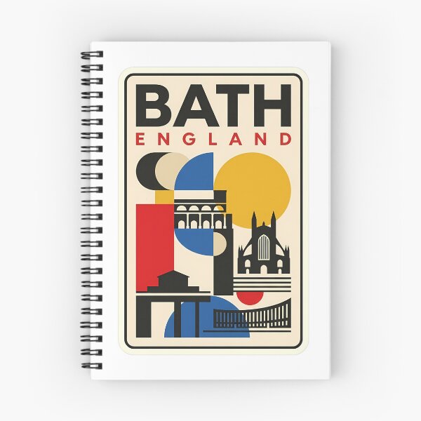 Item preview, Geometric Bath England Minimalist City Landmark designed and sold by k3rstman1.