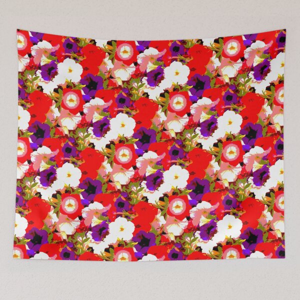 Item preview, Old Glory Mix Petunia Seamless Flower Pattern designed and sold by kristalcurt.