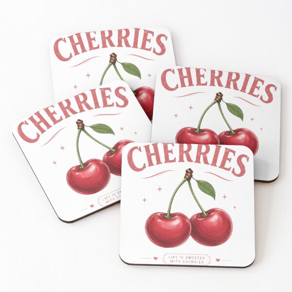 Item preview, Sweet Cherries Coquette Bow Pink Vintage Cherry Aesthetic Cute designed and sold by AveniaOficial.