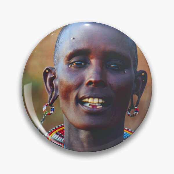Item preview, African Samburu Female Villager With Handmade Beaded Necklace designed and sold by DEC02.