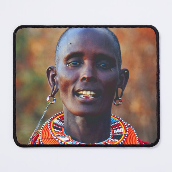 Item preview, African Samburu Female Villager With Handmade Beaded Necklace designed and sold by DEC02.