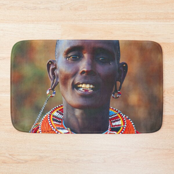 Item preview, African Samburu Female Villager With Handmade Beaded Necklace designed and sold by DEC02.
