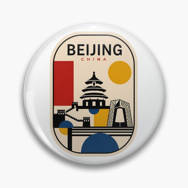 Item preview, Beijing China Retro Bauhaus Travel Landmarks designed and sold by k3rstman1.