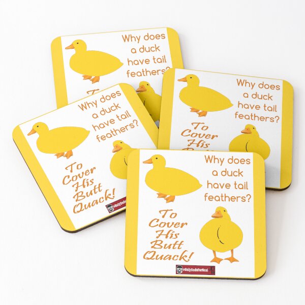 Item preview, Why Does a Duck Have Tail Feathers? designed and sold by OnlyDadsForReal.