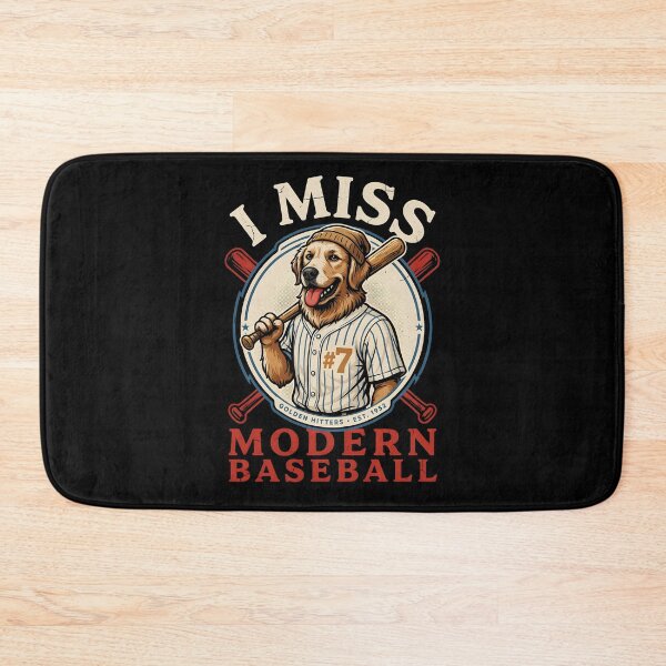 Item preview, I Miss Modern Baseball Funny Dog Baseball Meme Retro Sports Humor designed and sold by Redgiant87x.