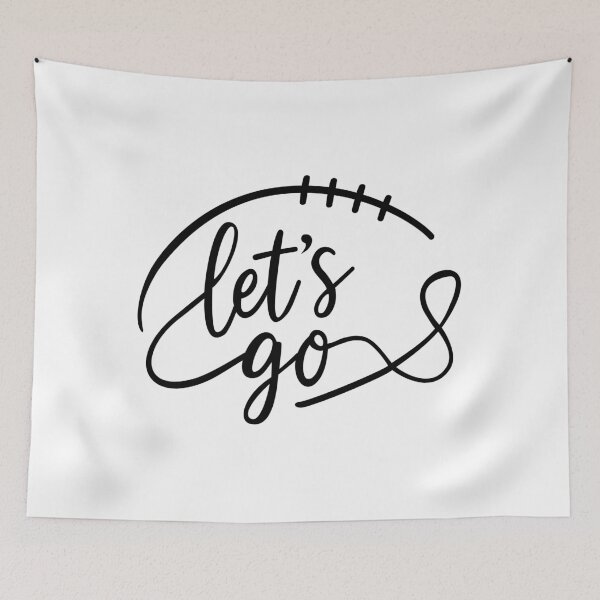 Item preview, Let's Go Hand Lettering Typography Design | Motivational Script Quote Minimalist Artwork designed and sold by Anastasiia Yurevych.