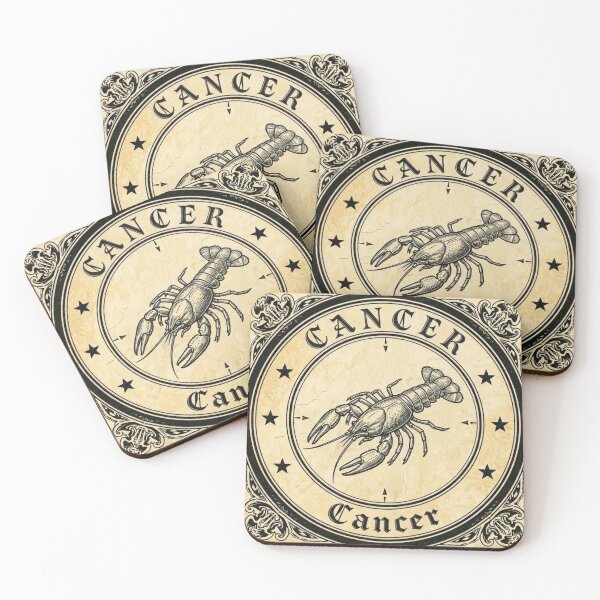 Item preview,  Vintage Cancer Zodiac Sign - Baroque Astrology Art designed and sold by GoGreenlove.