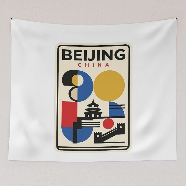 Item preview, Beijing China Great Wall Temple Bauhaus Travel designed and sold by k3rstman1.