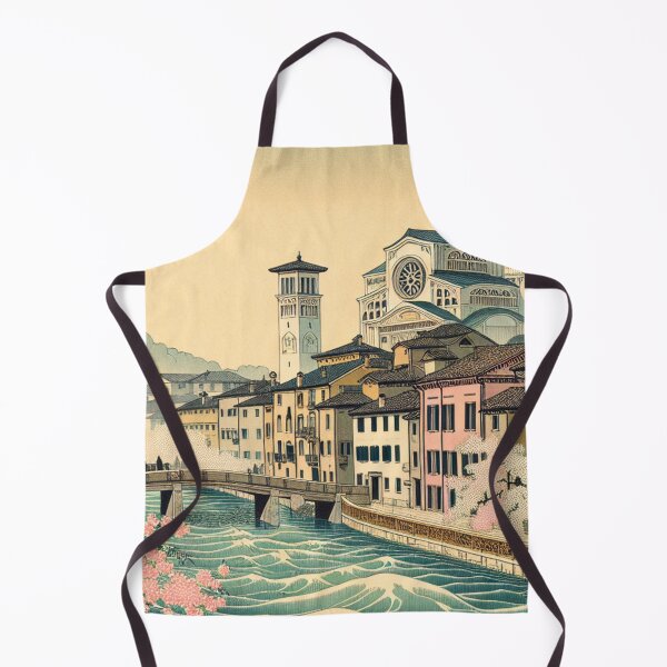 Item preview, Padova Italy Ukiyo-e Art Print | Edo Style Basilica di Sant'Antonio & Prato della Valle Landscape designed and sold by Vandy Fullam.