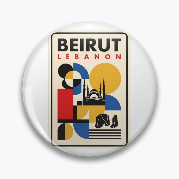 Item preview, Retro Beirut Lebanon Mosque and Raouche Rocks designed and sold by k3rstman1.