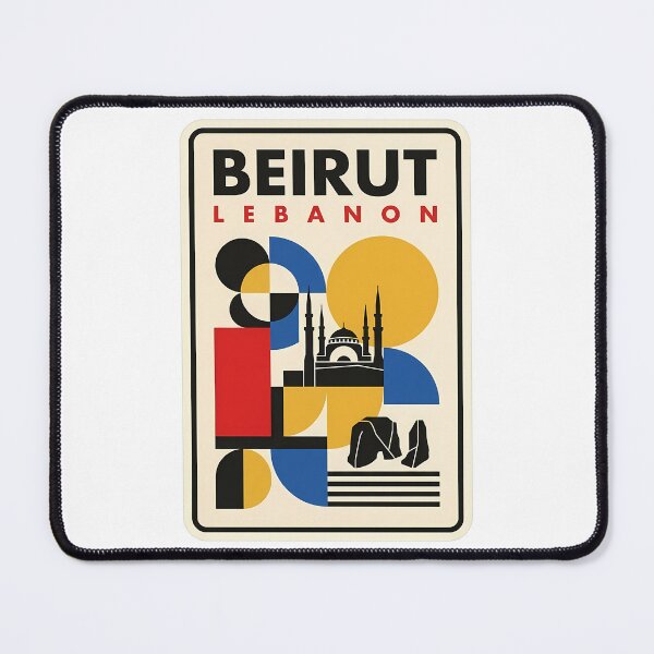 Item preview, Retro Beirut Lebanon Mosque and Raouche Rocks designed and sold by k3rstman1.