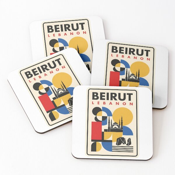 Item preview, Retro Beirut Lebanon Mosque and Raouche Rocks designed and sold by k3rstman1.