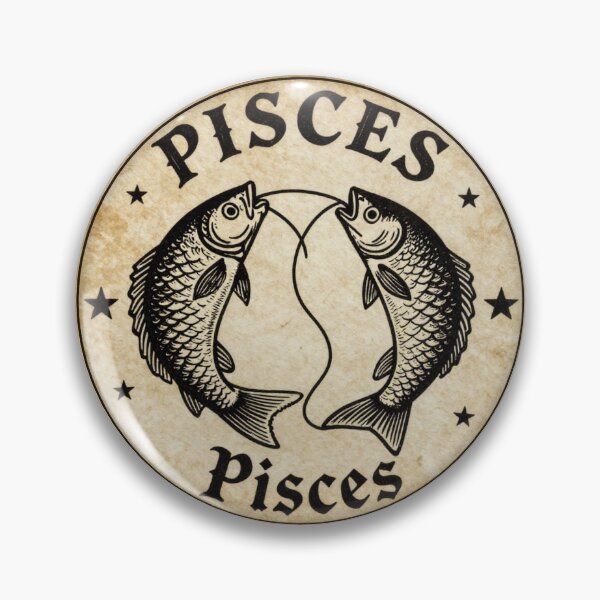 Item preview, Vintage Pisces Zodiac Sign - Baroque Astrology Art designed and sold by GoGreenlove.